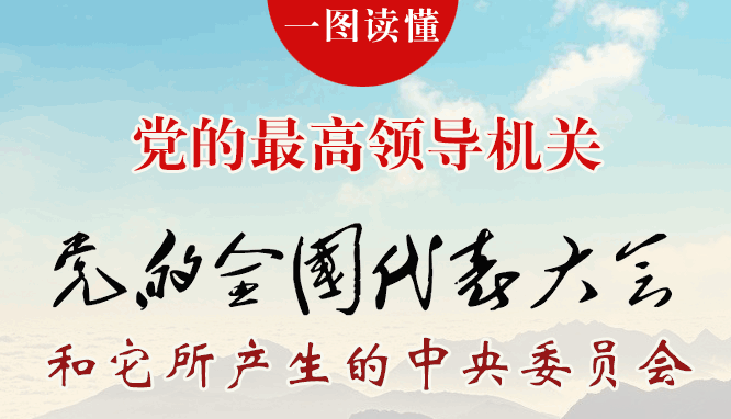 一图读懂:党的最高领导机关——党的全国代表大会和它所产生的中央委员会
